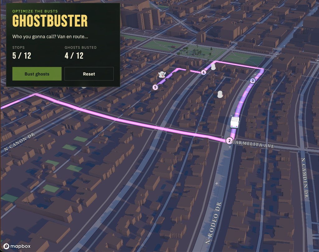 Optimize the Busts: Ghostbuster 3D routing map